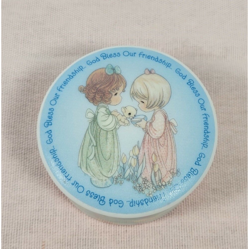 Precious Moments God Bless Our Friendship 1998 Collectible Trinket Box Porcelain